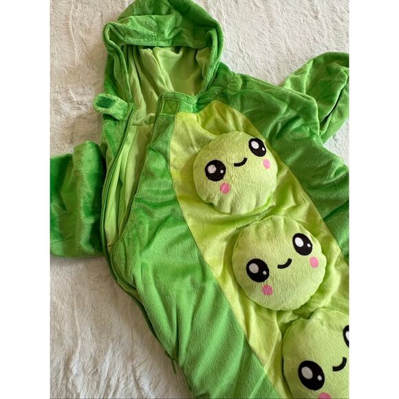 Spirit Green Pea Pod Kids Costume - Picture 4 of 8